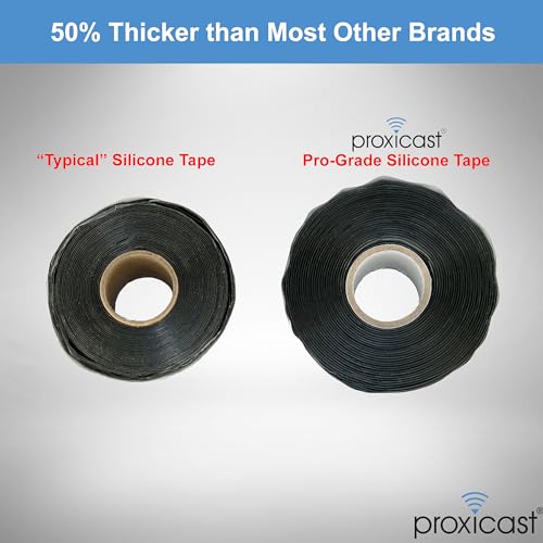 Proxicast ANT-900-002 Pro-Grade Extra Strong 30Mil Weatherproof Self-Fusing Silicone Rubber Sealing Tape For Outdoor Antenna Coax & Electrical Cables, Hose/Pipe Leaks & Emergency Repairs thumb #2