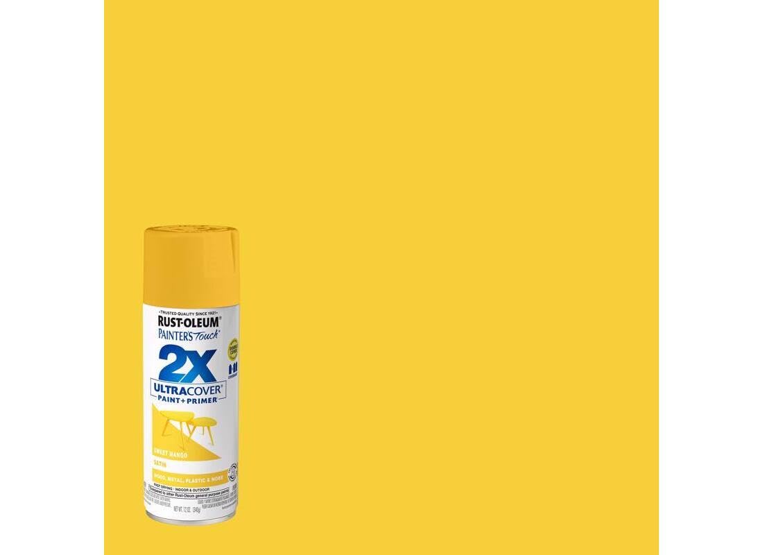 Rust-Oleum Painter's Touch 2X Ultra Cover Spray Paint, Sweet Mango