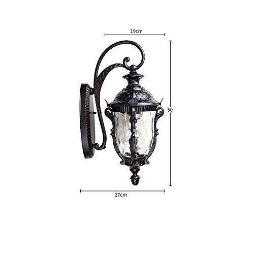 Éclairage extérieur couloir Victoria avec applique murale E27 en aluminium