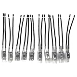10 interruptores de control de temperatura normalmente cerrados KSD9700 Series para mantas eléctricas y motores de automóviles (17AM029-110C)