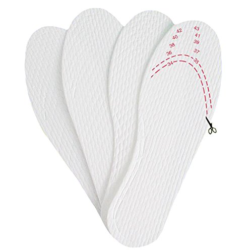 10 pares de plantillas desechables transpirables finas US 6-9 miniatura 3