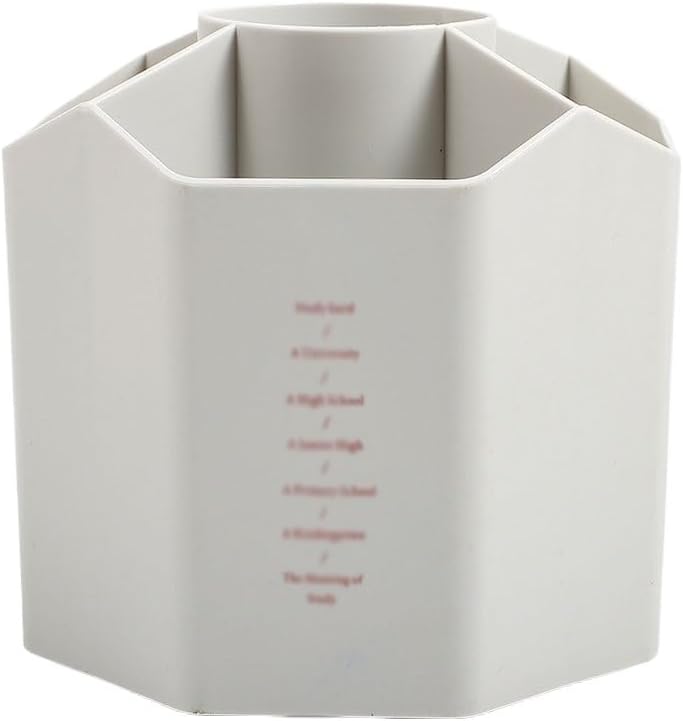 Large capacity rotary pen holder storage box, office desktop stationery insert, and multifunctional