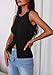PRETTYGARDEN Women's Ribbed Tank Tops Summer 2025 Open Front Button Down Sleeveless Shirts Going Out Spring Fashion Vest Tops(Black,Small)