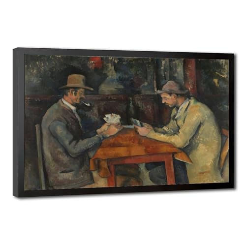 The Card Players Cezanne : poster en toile pour une décoration murale de salon chaleureuse