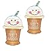 Valueballoon Party & Gifts Set Of 2 Caramel Mocha Frappy Coffee 32â€ Balloons Birthday Party Decorations Supplies