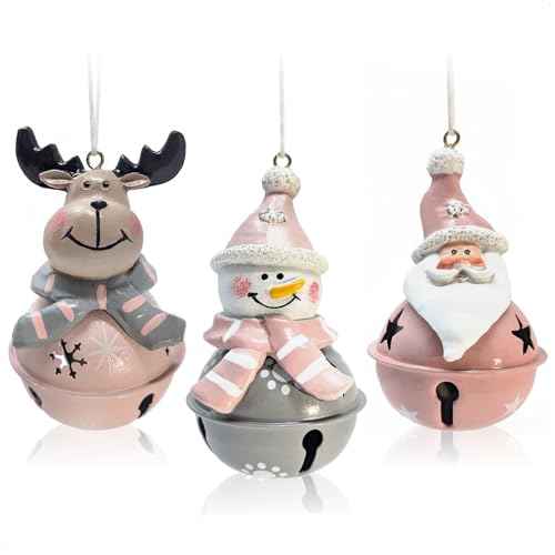 com-four® 3-teiliges Hängedeko Set aus Polyresin 9 x 5 cm -...