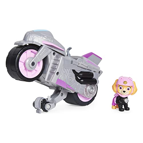 PAW Patrol Moto Pups - Skye - Rückzugmotor - Wheelie-Funktion - Spielzeugfahrzeug