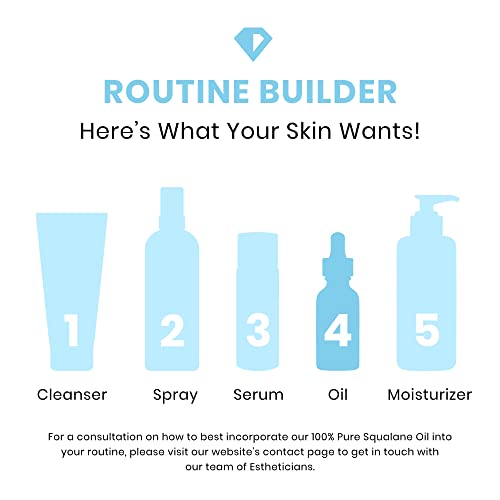 Timeless Skin Care Squalane Oil 100% Pure - 8 Oz - Lightweight, Plant-Based Dry Oil - Improves Skin Elasticity & Radiance - Regulates Oil Production - All Skin Types, Including Acne-Prone Skin #TOP5