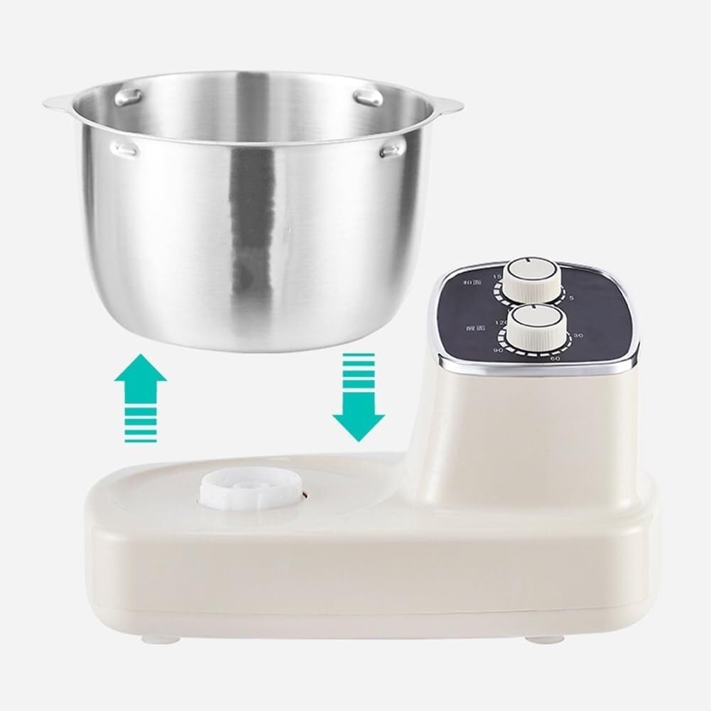 Electric Kitchen Dough Kneading Mixer Machine, Household Large-Capacity Dough Mixer Multi-Function Stainless Steel Flour Mixer Kneading Machine, Smart Thermostat, for Kitchen Baking Cooking