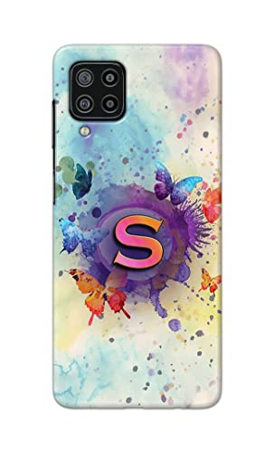 Image of PRINTFIDAA� Printed Hard Back Cover Case for Samsung Galaxy F22 4G | Samsung Galaxy M22 4G Back Cover (Alphabet S) -2808