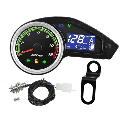 �z��& NXR150 NXR125 �u���U�[�Y 2003-2014 CRV�p �I�[�g�o�C�^�R���[�^�[ �E�B���J�[���C�g�t�� �f�W�^��LED �I�h���[�^�[ �X�s�[�h���[�^�[ MPH �y��