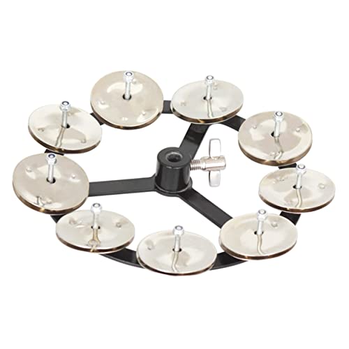 Supvox Drum Kit Step On The Bell Hat Accessories Metal Drum Jingles Cymbal Ching Ring - Hat Bell Drum Cymbal Supply Drum Cymbal Bell Cymbal Bell For Beginner Major Metal Silver All Bronze #TOP28