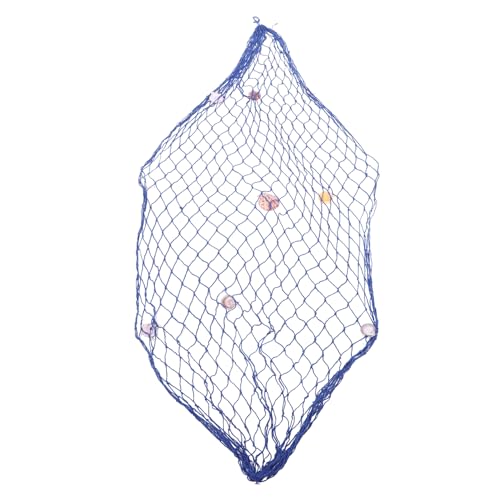 BESPORTBLE Mediterranean Style Fish Net Photo Wall Decorative Wall Hanging Nautical Decor Ocean Themed Bright and Fade Resistant