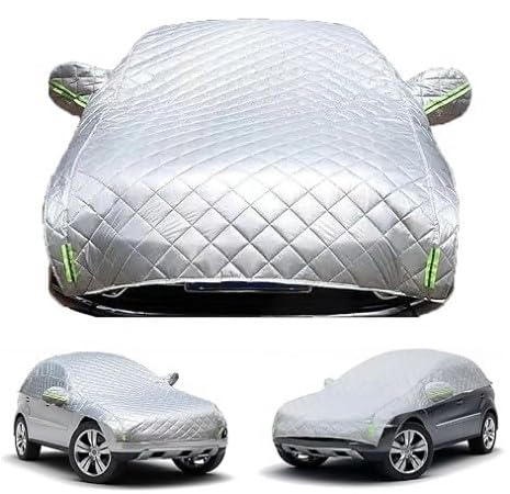 Telo Copri Auto Esterno Antigrandine Per Renault 4 Elettrica 2025 - Impermeabile, Anti-UV, Antivento, 4 Strati, Tutte Le Stagioni