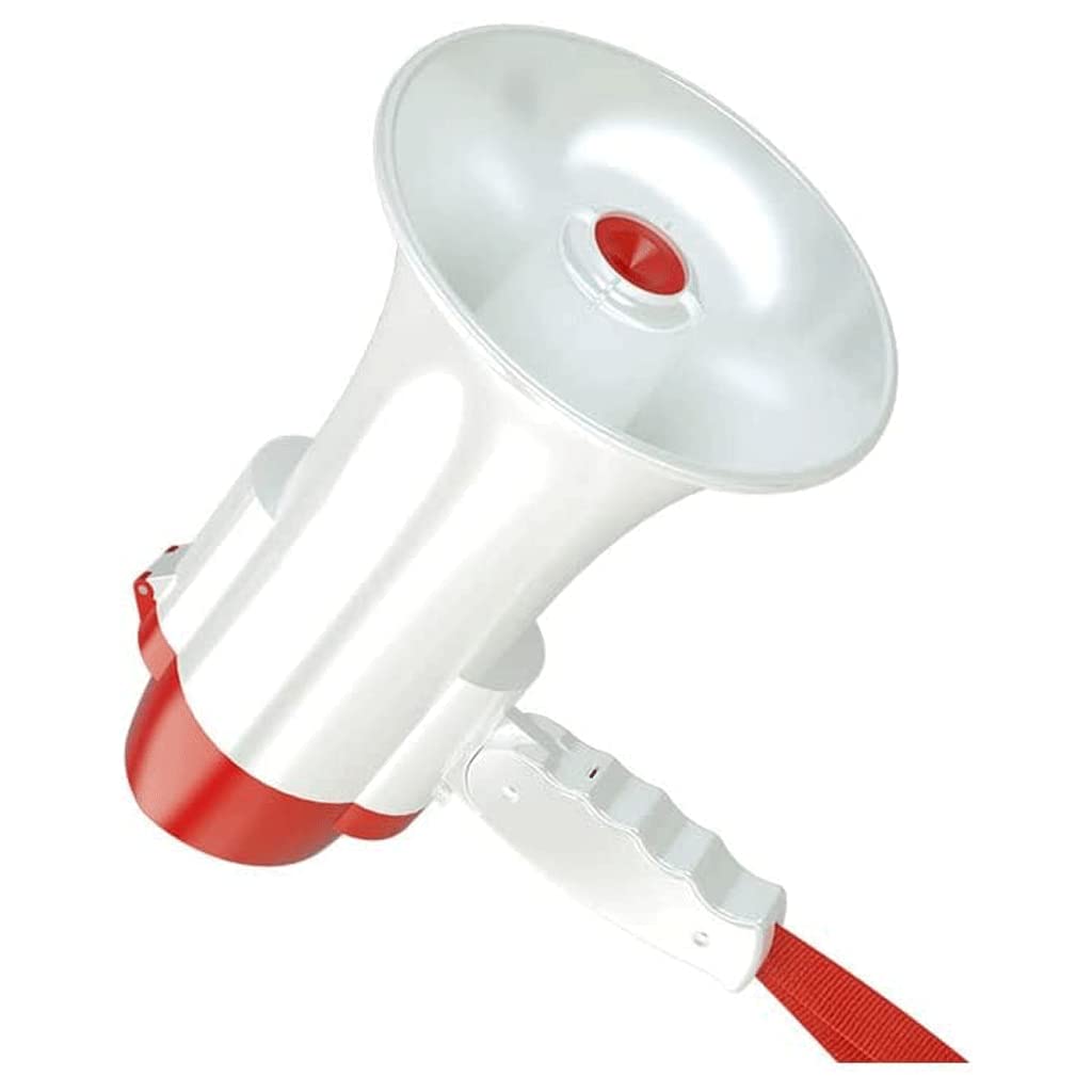 Megáfonos de bocina con Control de Volumen Ajustable, Amplificador de Mano Plegable, para Todos, Altavoz de bocina portátil