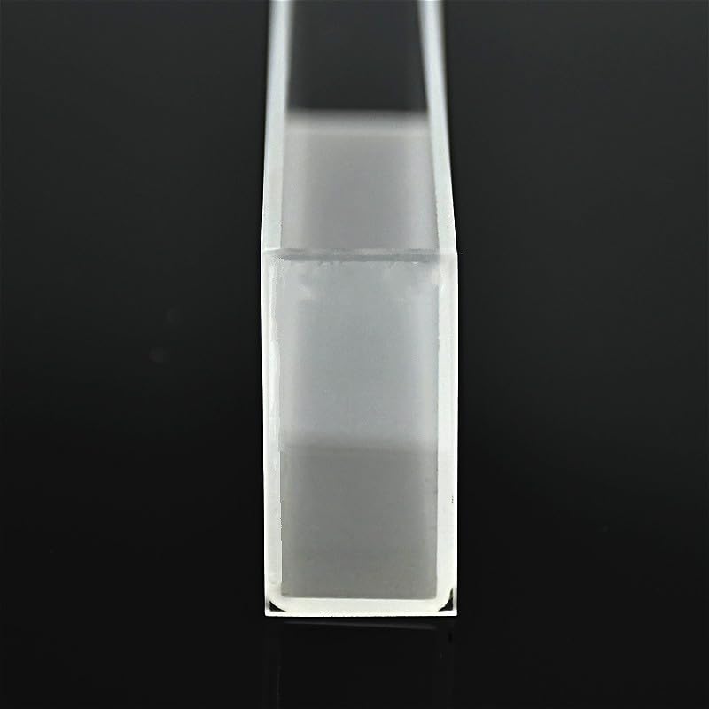 Cubeta de cuarzo con trayectoria de luz de 100 mm, celda de espectrómetro (celda de muestra líquida), 35 ml, for tecnología de sinterización de frita de espectrofotómetro, 1/paquete