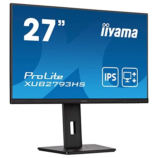 iiyama Prolite XUB2793HS-B7 68,6cm 27" IPS LED-Monitor Full-HD 100Hz HDMI DP Höhenverstellung Pivot Adaptive Sync schwarz