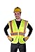 GSS SAFETY 1005-XL Standard Class 2 Tone Mesh Safety Vest with 2 Pockets, X-Large (44-46), Lime