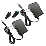 AC Power Supply for TV Box - Original US Plug for Android TV Box AC Power Adapter Wall Charger Cable Cord AC 100-240V to DC 5V 2A Power Supply with Female Barrel Connector (2 Pack - 5V 2A)