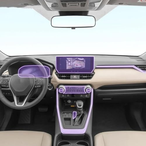 Film transparent console RAV4 pour éliminer les rayures de l'habitacle