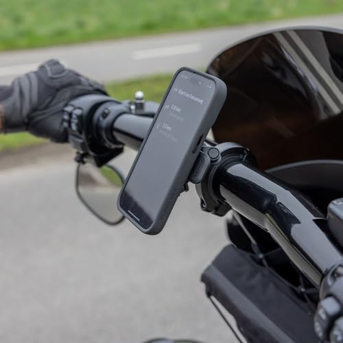 Image of Quad Lock Motorcycle Handlebar Phone Mount PRO - Large with Vibration Dampener and MAG Phone Case for iPhone 17 Air