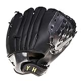 RobinEllis 11-Zoll-Baseball-Handschuhe für die Linke Hand Softball-Handschuh Baseball-Trainingshandschuh,Black,11inch