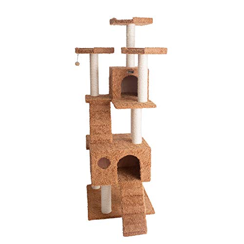 Casa para gato Armarkat madera 74 pulg marrón miniatura 4