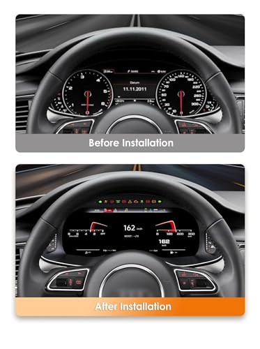 Tablero de instrumentos de 12,3" con Android Auto y CarPlay para viajes en Audi 4