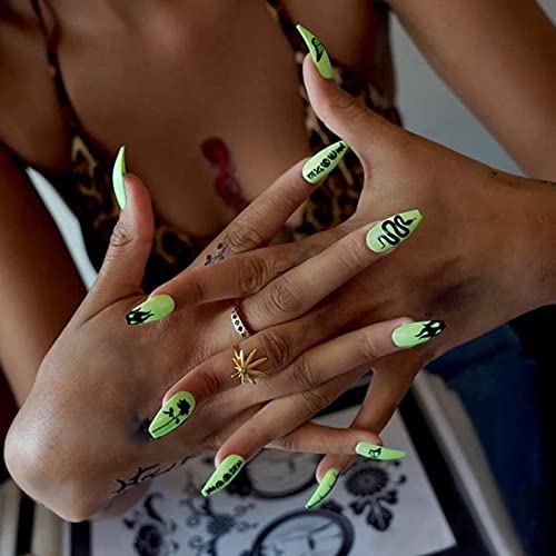 Unghie finte a pressione lunga, 24 pezzi