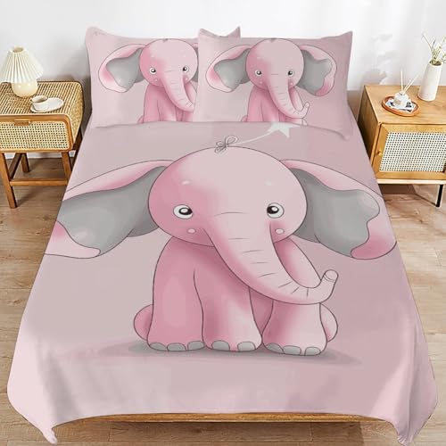 Parure de couette éléphant en microfibre de qualité supérieure 3 pièces