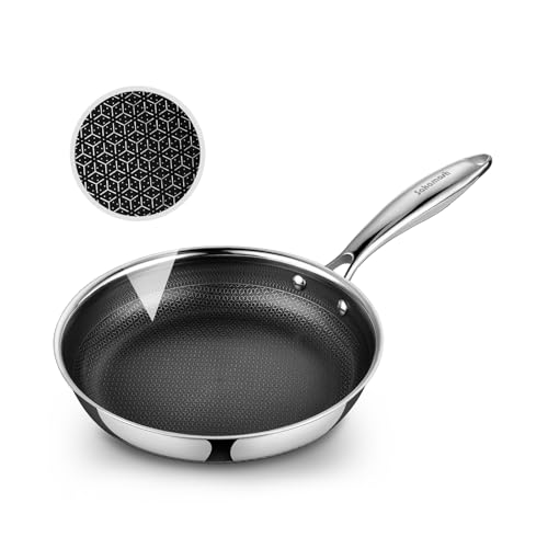 SAKAMOSH 8 Nonstick Hybrid Ceramic Stainless Steel Pan