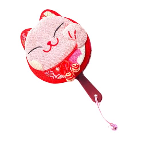 Mipcase 1pc Cat Pattern Handheld Makeup Mirror Compact...