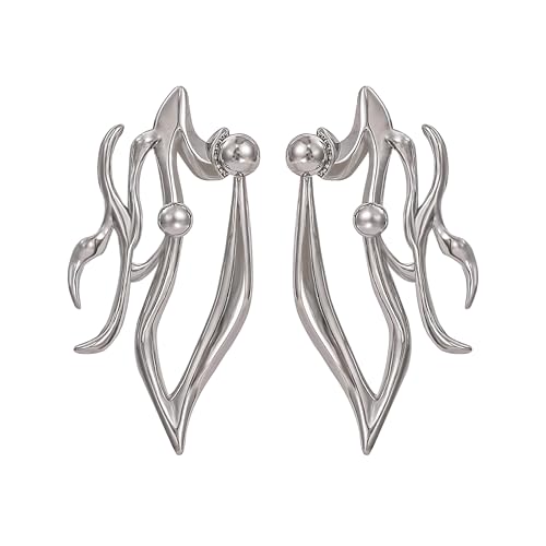 Wellike Silver Earrings For Women Trendy Movie Inspired 925 Sterling Silver Post Dainty Silver Dangle Earrings Non Tarnish Cosplay Statement Chunky Earrings Hypoallergenic Drop Earings Jewelry