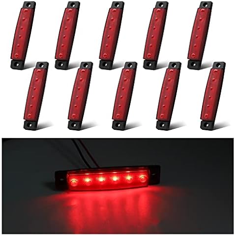 ZHHXYanh 10Pcs 6 LED Truck Side Lights Cover