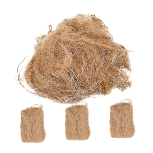 GOOHOCHY 4-Pack Jute Silk Fire Camping Fire Starter Tool for Emergency Outdoor Survival