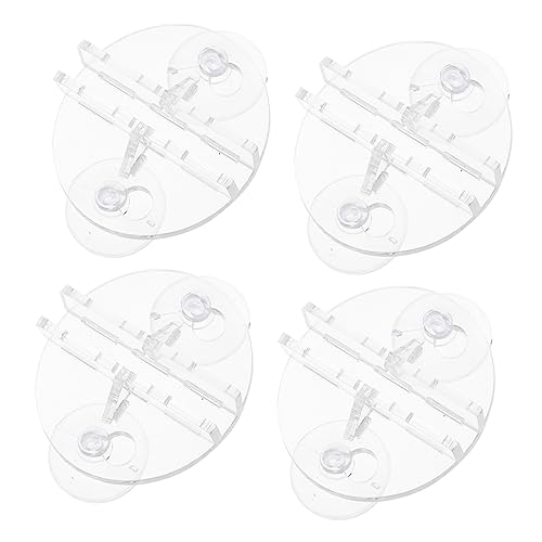 Sosoport 4個 水槽仕切りクリップ ポンプ タンクのふた 水槽クリーナー 戦車 ネット 水槽の蓋 アクリル水族館の仕切りクリップ アクリル水槽仕切りホルダー 水槽の仕切り ゴム