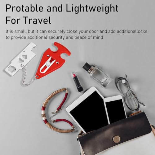 Uskerb Portable Door Lock - Anti-Theft Travel Lock for Added Safety and Privacy in Hotels and Homes - Image 5