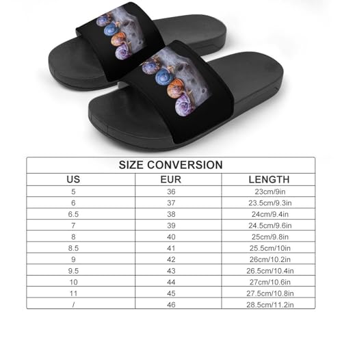 Colorful Snails Non Slip Slides Sandals for Women Men Quick Drying Shower Shoes for Bathroom Pool Beach2