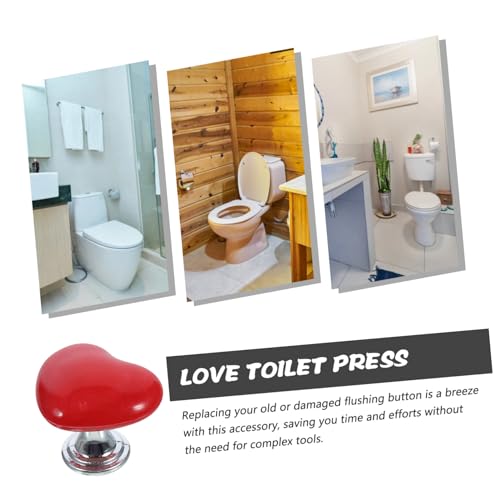 KONTONTY 4 Pcs Prensa Sanitária Botão De Banheiro Botão De Água Do Banheiro Botão De Cisterna De Ban