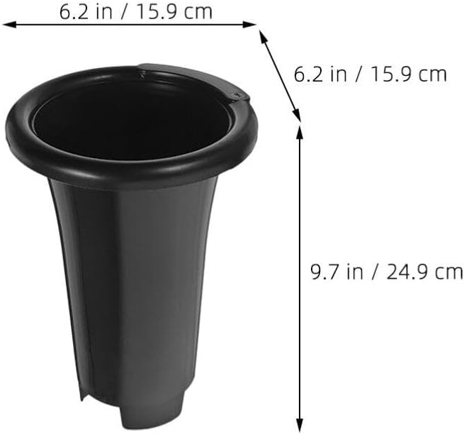 Mipcase Tall Tree Pots, Plastic Deep Nursery Pot Orchid Pot with Drainage Holes Tall Flower Plant Container Pots for Tree Tomato Greenhouse Garden 10pcs 24.9cm