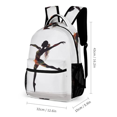 A Dancer Backpack for Travel, Ultra Durable Small Bookbag Lightweight Daypack for Women Men2