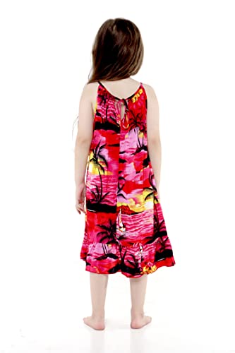 Image of Hawaii Hangover Family Matching Hawaiian Clothes, Sunset Red | Family matching Hawaiian outfits, Sunset Red, lightweight rayon, machine washable, tropical floral print, luaus, cruises