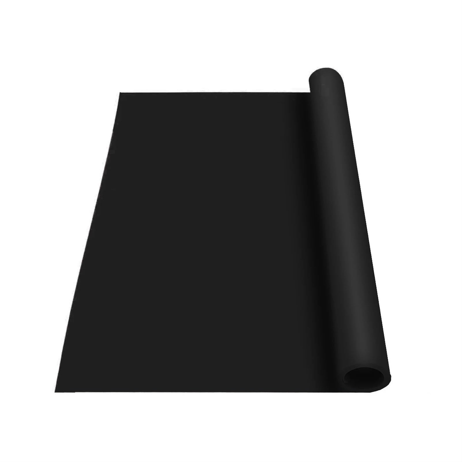 Manteles individuales extra grandes resistentes al calor, protectores de vinilo impermeables antideslizantes para cocina y manualidades, color negro (70 x 50 cm)