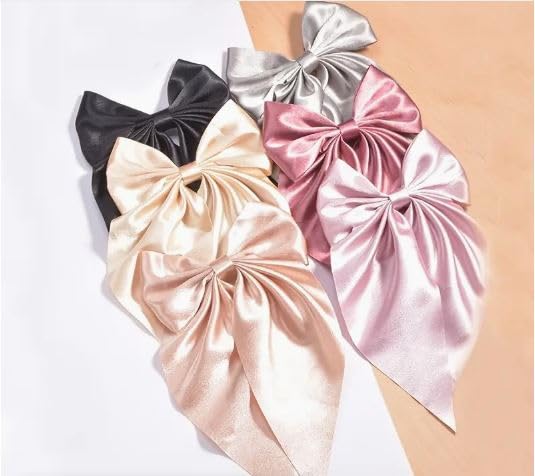 SHIDARA 2 PCS MULTICOLOR Hair Bows Clips for Girls,Ribbon Bow for Women Hair,Large Hot Pink Satin Bows for Hair Long-Tail Alligator Clips Big Hair Bow Girls Hair Accessories 2pcs (MULTICOLOR) (B0CJVNWQXJ) Amazon Price History, Amazon Price Tracker
