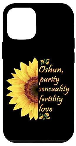 Oshun Orishas Goddess Oxum Ifa Yoruba Religion Sunflower �X�}�z�P�[�X iPhone 12/12 Pro �p