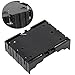 Ltvystore 18650 Battery Case Holder, 5 Pack 3 Slots x 3.7V DIY Battery Storage Box, in Parallel Black Plastic Batteries Case with Pin for 3 x 18650