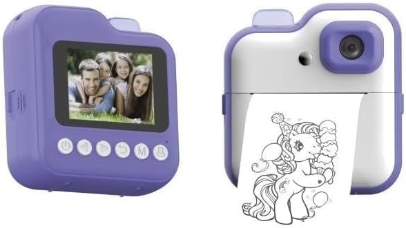 Torima TRM-CMR15 Mor Dijital Video Kayıt Fotoğraf Çocuk Kamerası Anlık Termal Resim Kağıt Baskılı Yazıcı - Görsel 1