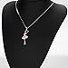 Neoglory Fashion Jewelry Pink Violet Crystal Ballet Dance Girl Pendant Necklace Ballerina 18