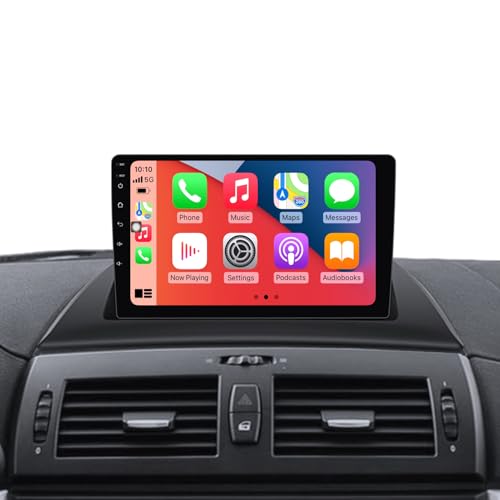 FELLOSTAR for BMW X3 E83 2004-2012 Radio Upgrade with Carplay & Android Auto 4-Core 2G RAM + 32G ROM Car Stereo 9-Inches IPS Touch Screen Head Unit with GPS Navigation