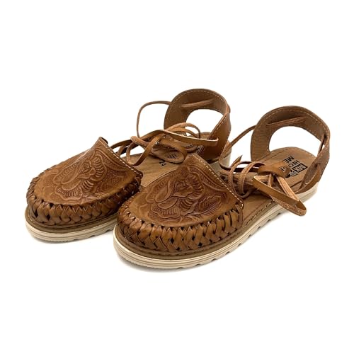 Women’s Lace Up Leather Sandals, Authentic Mexican Huarache Sandals